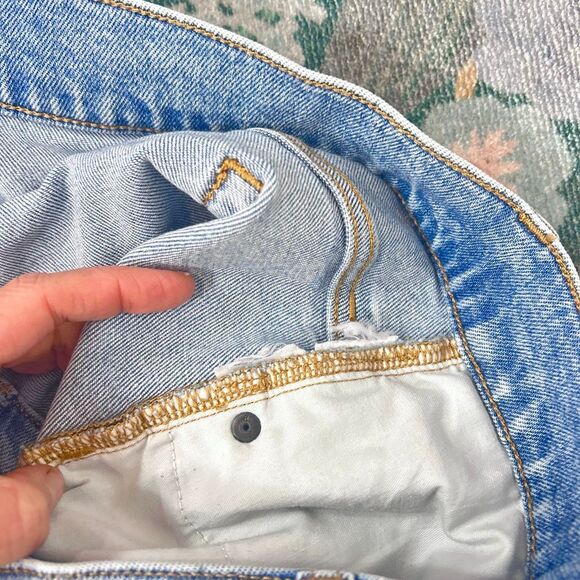 J. Crew Essential Straight Cropped Jeans Womens 35 Light Blue High Rise Raw Hem - Picture 16 of 16